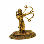 Lord Rama Brass Lord Rama Idol with Bow & Arrow Hindu God Statue for Home Temple, Pooja Room & Devotional Decor