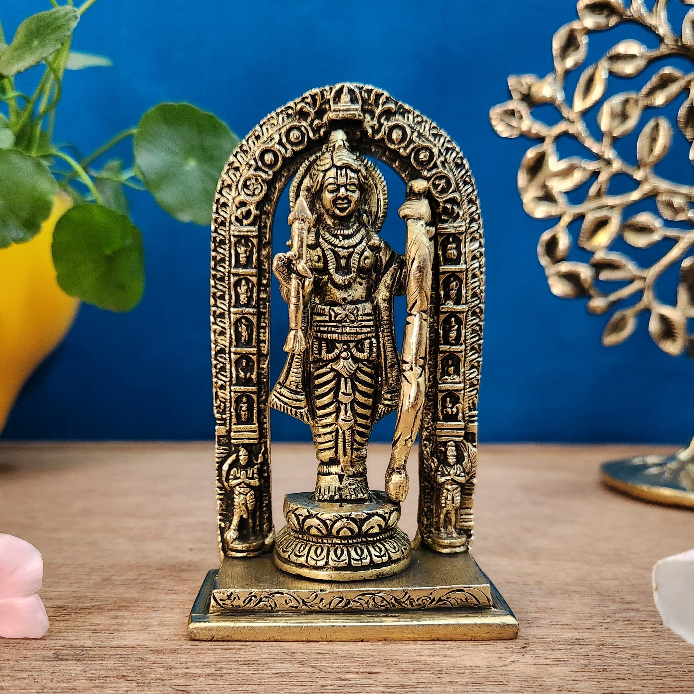 Pure Brass Ram Lalla Idol | Ram Lalla of Ayodhya Ram Mandir Statue for Puja & Home Temple