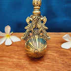Brass Ganesh Pooja Spoon | Ganesh Design Spoon for Puja & Home Temple