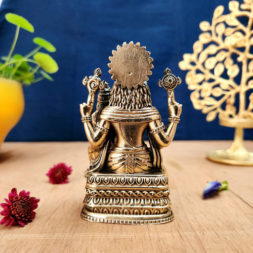 Brass Narasimha Idol | Lord Narasimha Statue for Protection, Vastu & Home Décor