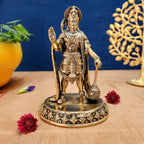 Pure Brass Standing Hanuman Idol | Lord Hanuman Ji Statue for Strength, Protection & Worship