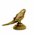 Brass Parrot Decorative Brass Parrot Bird Statue Vastu Bird Figurine for Home Decor, Shelf Display &  Collectors