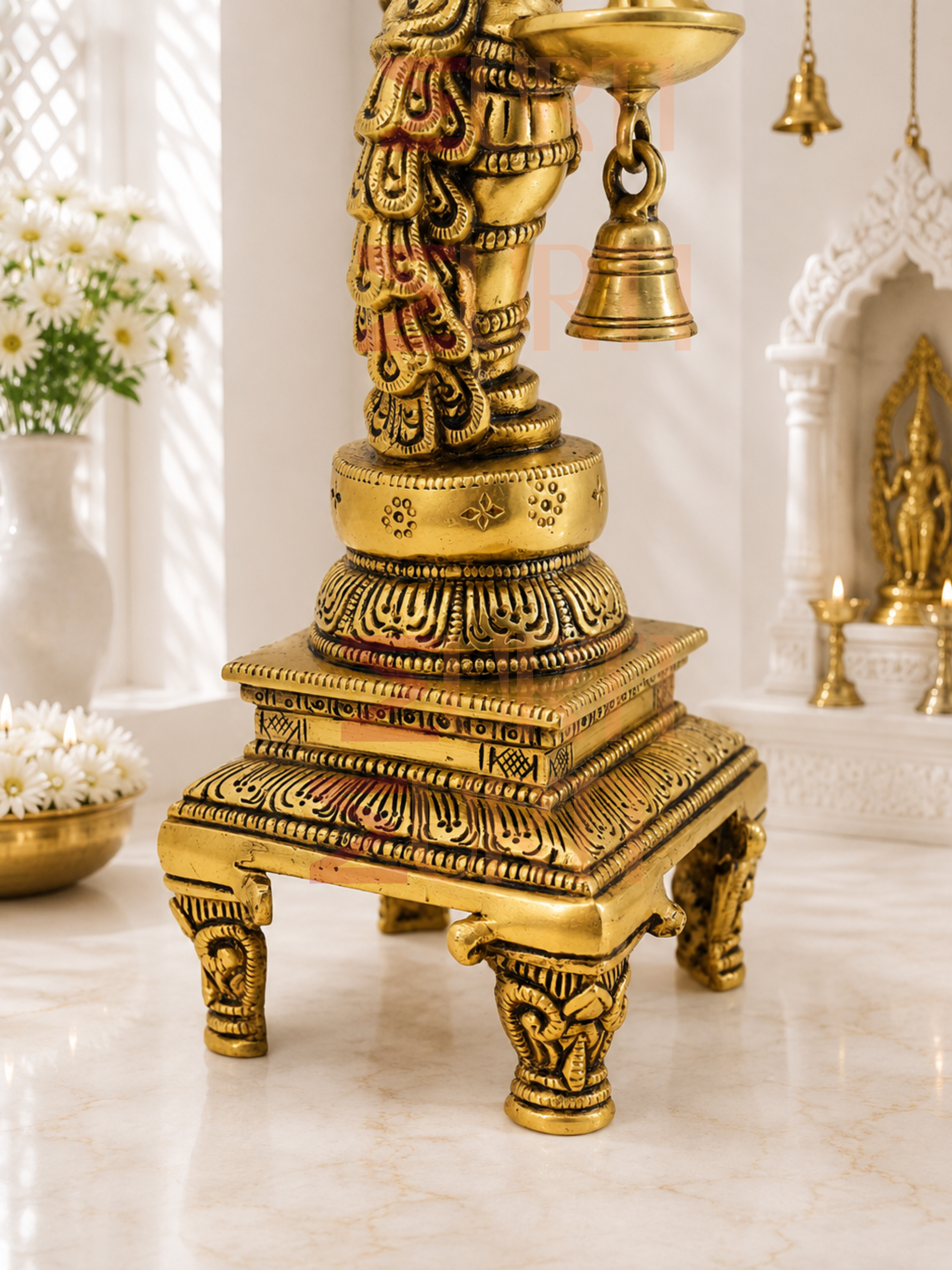 Handcrafted Brass Peacock Bird Deepak Diya for Home Temple, Mandir & Home Decor