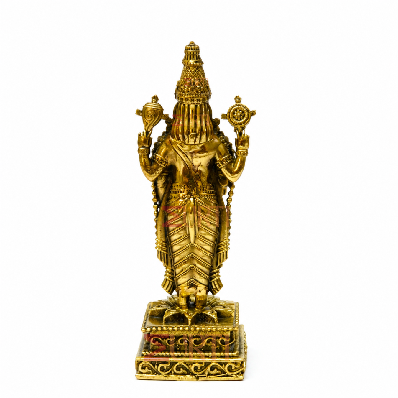 Brass Tirupati Balaji Venkateswara Swamy Idol | Hindu God Statue for Home Temple, Pooja Room & Devotional Decor