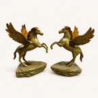 Premium Pegasus Horse Sculpture Pair | Limited Edition Decorative Collectible