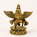 Lord Vishnu Vahana Garuda Brass Idol for Home Temple Pooja, Spiritual Decor, Office & Festive Gifting
