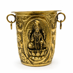 Brass Lakshmi Balaji Tumblers for Pooja, Temple Rituals, Festive Use & Traditional Home Decor