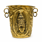 Brass Lakshmi Balaji Tumblers for Pooja, Temple Rituals, Festive Use & Traditional Home Decor