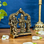 Pure Brass Ram Darbar Super Fine Handicraft Idol | Ram Darbar Statue for Vastu, Puja & Home Temple