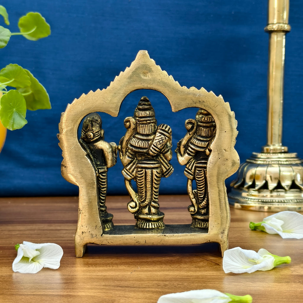 Pure Brass Ram Darbar Super Fine Handicraft Idol | Ram Darbar Statue for Vastu, Puja & Home Temple