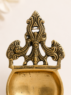 Handcrafted Brass Hawan Spoon for Pooja Room & Spiritual Decor