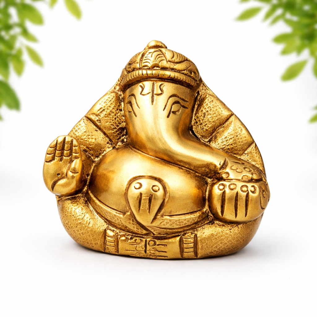 Ganesh Ganpati Idol Coco Ganesh for Car Dashboard, Gifting, Pooja, Office & Working Desk