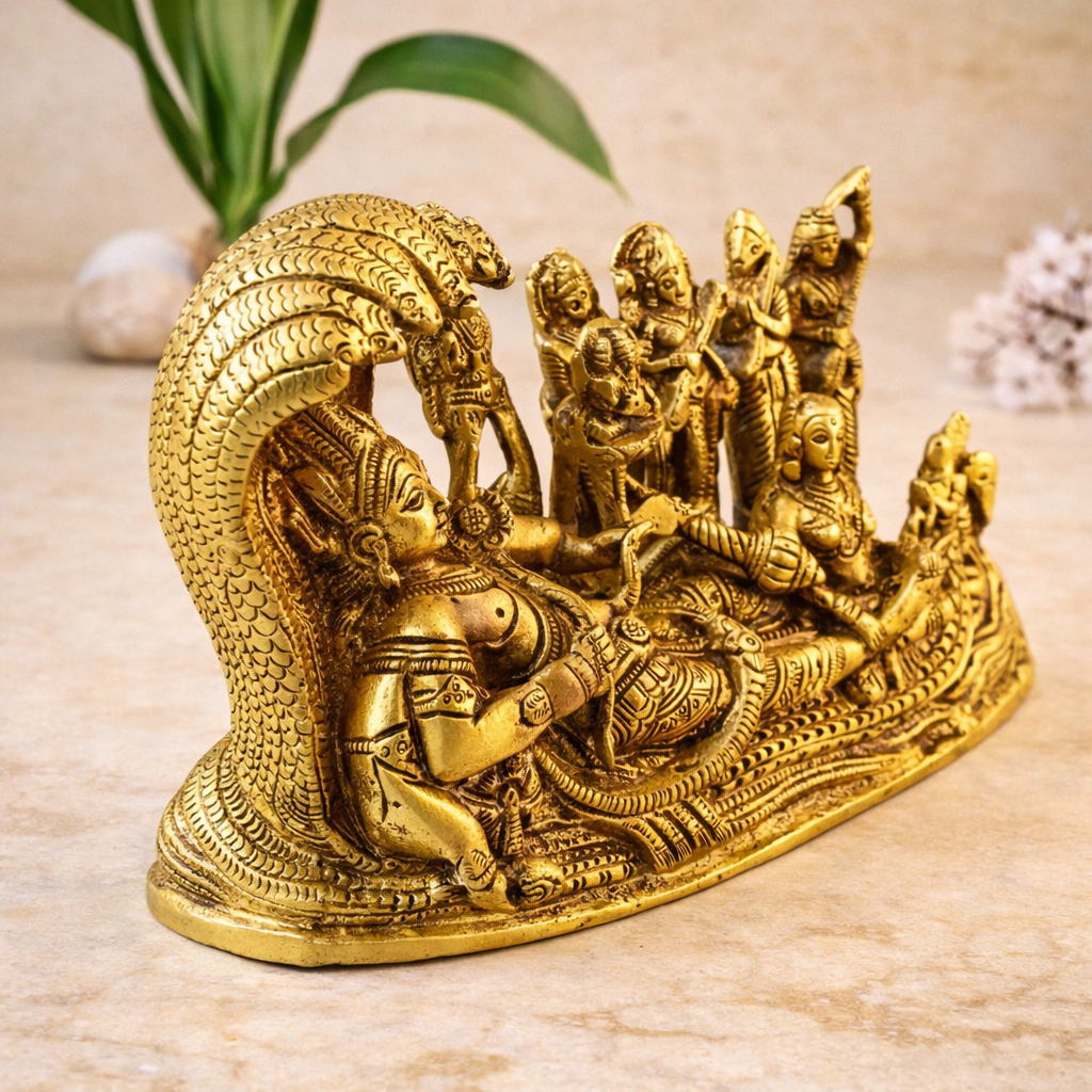 Vishnu Barbar (Vishnu, Shiv, Brahma, Laxmi, Saraswati, Yama, Garud, Narad, Naag Devi for Pooja, Vastu , Home Decor, Offce & Pooja